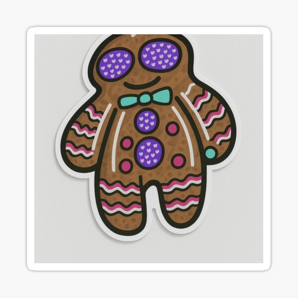 Item preview, Smiling Gingerbread Man designed and sold by PandaXTrash.