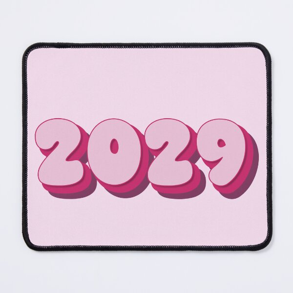 Item preview, 2029 Year - Twenty Twenty Nine - Pale Pink - Hot Pink - Magenta - Typography - Class of 2029 - New Year 2029 designed and sold by TheIconShop.