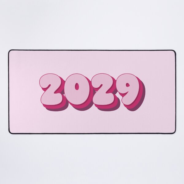 Item preview, 2029 Year - Twenty Twenty Nine - Pale Pink - Hot Pink - Magenta - Typography - Class of 2029 - New Year 2029 designed and sold by TheIconShop.