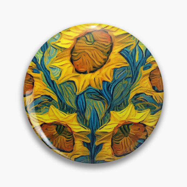 Item preview, Van Gogh Inspired Sunflowers: Vibrant Impressionistic Blooms designed and sold by ShadowAndSlate.