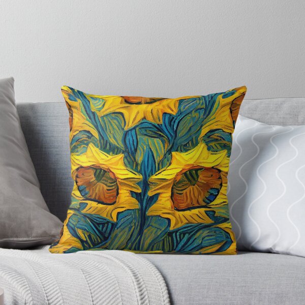 Item preview, Van Gogh Inspired Sunflowers: Vibrant Impressionistic Blooms designed and sold by ShadowAndSlate.