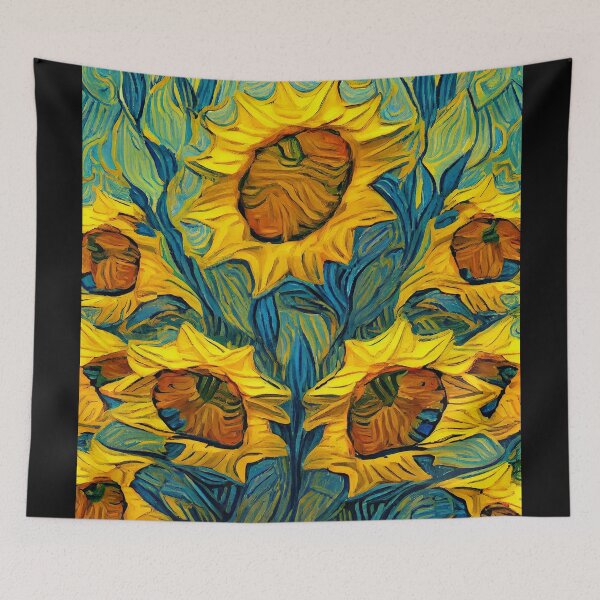 Item preview, Van Gogh Inspired Sunflowers: Vibrant Impressionistic Blooms designed and sold by ShadowAndSlate.