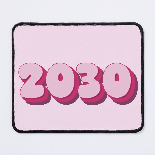 Item preview, 2030 Year - Twenty Thirty - Pale Pink - Hot Pink - Magenta - Typography  - Class of 2030 - New Year 2030 designed and sold by TheIconShop.