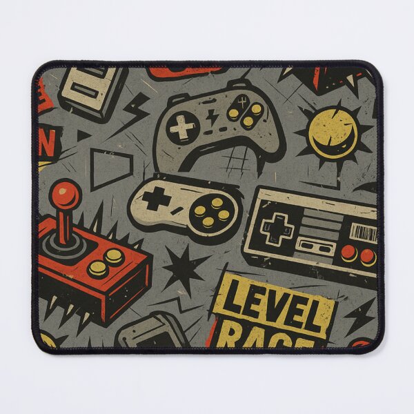 Item preview, Level Rage: Retro Gamer Pattern designed and sold by Zenvo.