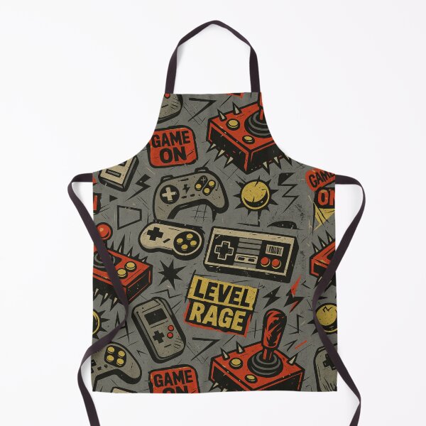 Item preview, Level Rage: Retro Gamer Pattern designed and sold by Zenvo.