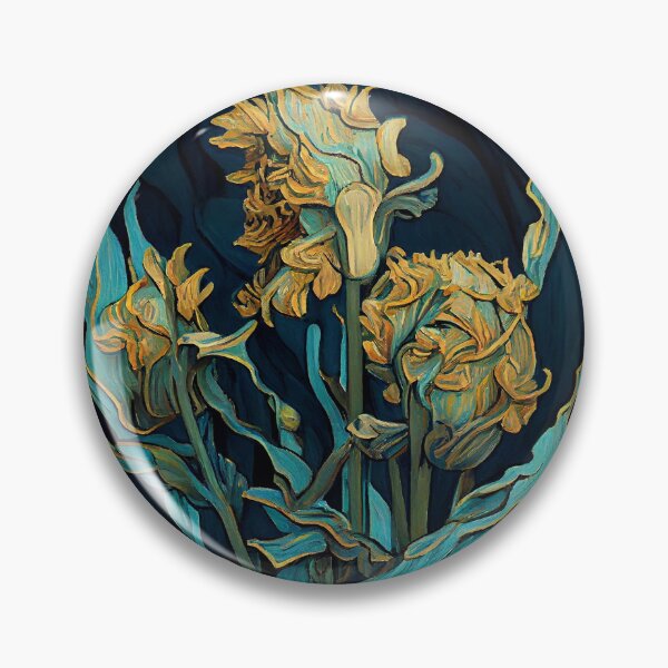 Item preview, Starry Bloom: Van Gogh Inspired Botanicals designed and sold by ShadowAndSlate.