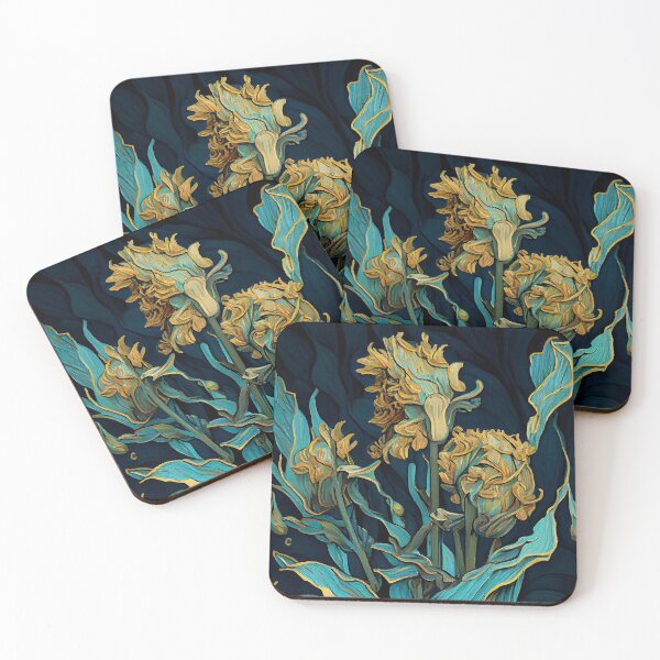 Item preview, Starry Bloom: Van Gogh Inspired Botanicals designed and sold by ShadowAndSlate.