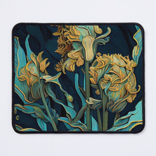Item preview, Starry Bloom: Van Gogh Inspired Botanicals designed and sold by ShadowAndSlate.