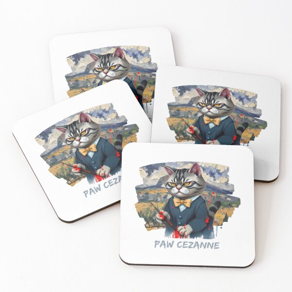 Item preview, Paw Cézanne | The Art of Looking Unimpressed  designed and sold by Ryldra-Art.