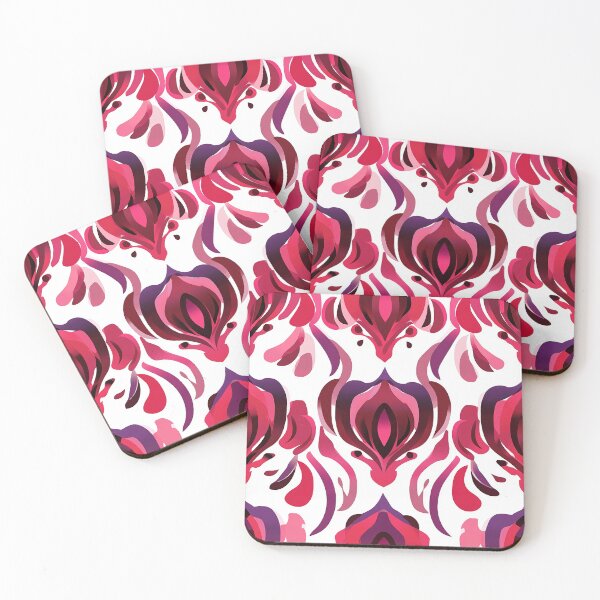 Item preview, Flora red and purple tone pattern type 2 designed and sold by Raiserdesign33.