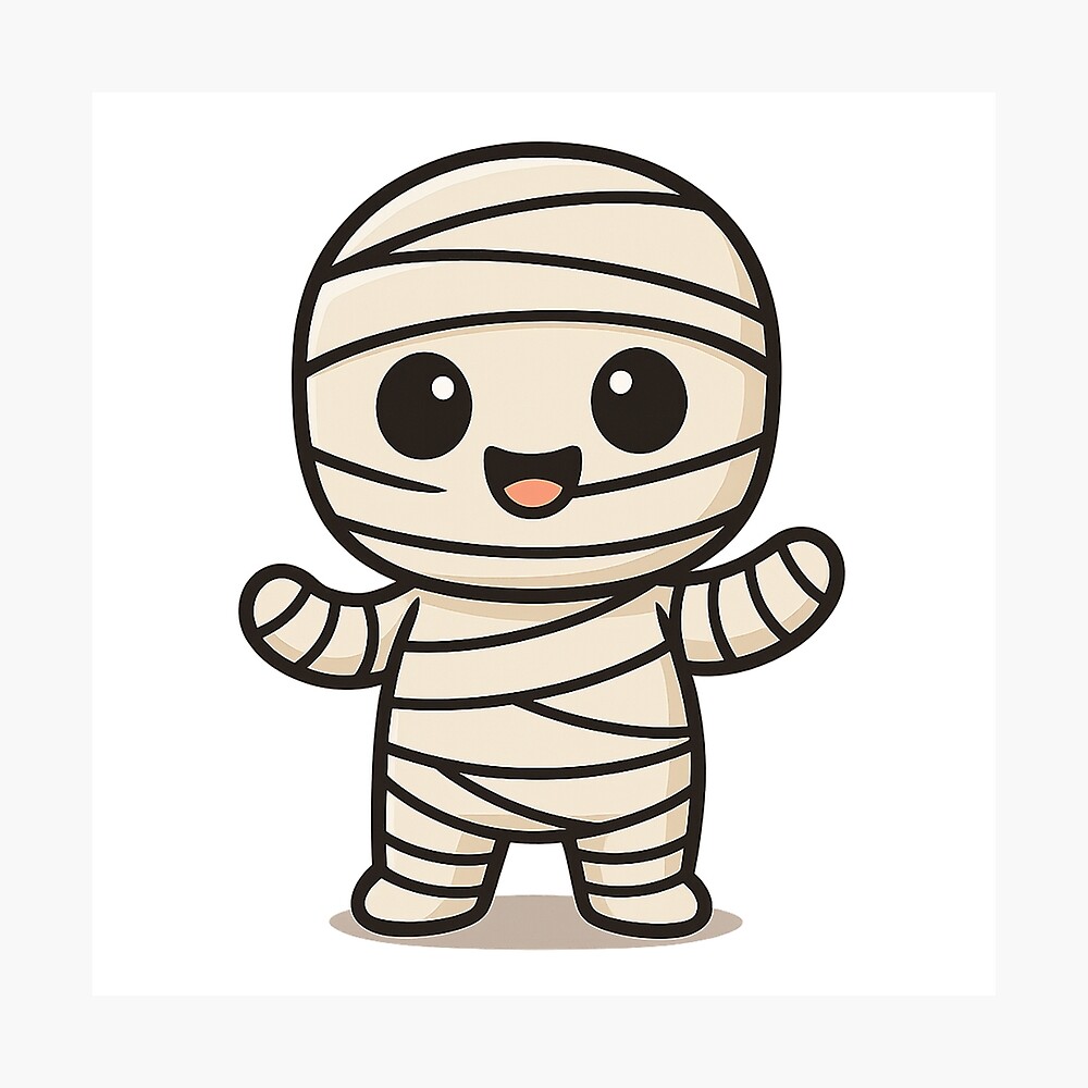 Cute Cartoon Mummy  Poster