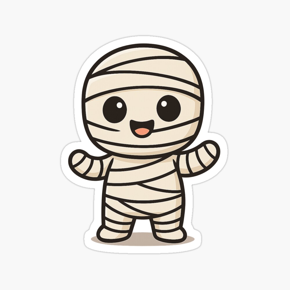 Cute Cartoon Mummy  Poster