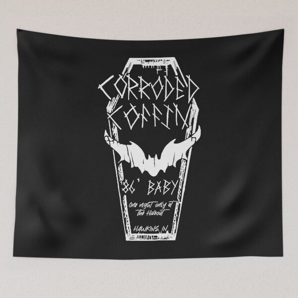 Item preview, Corroded Coffin Band Tee designed and sold by mengelpear.