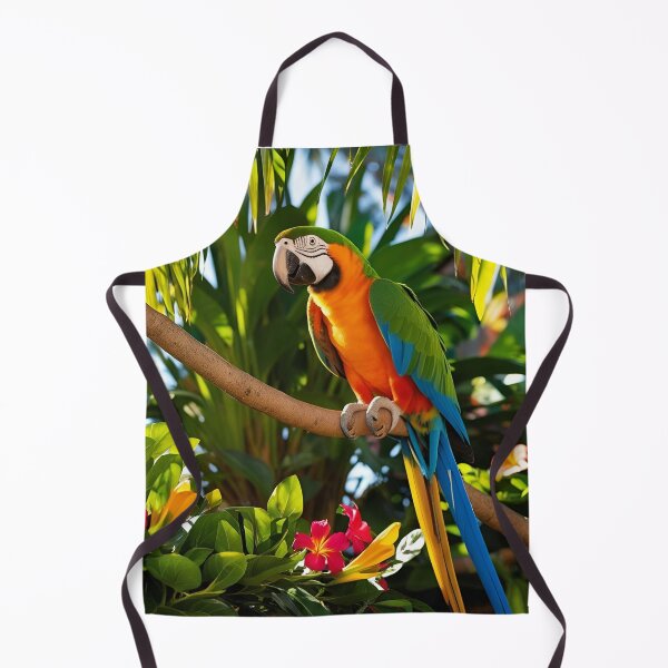 Item preview, Parrot, and amazing beautiful flowers around designed and sold by Hope-it-fits.