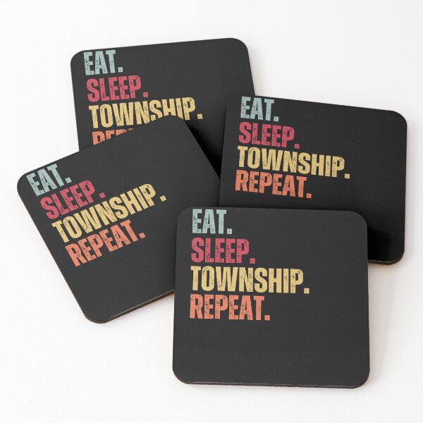 Item preview, Eat sleep Township repeat designed and sold by belladesign7.