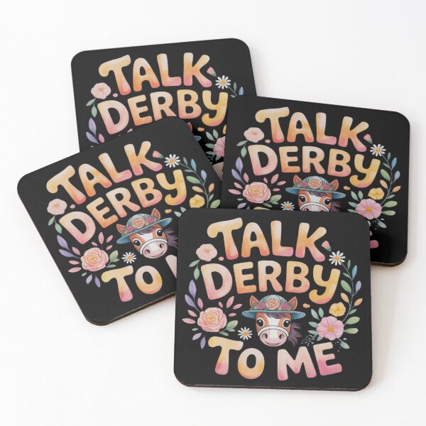 Item preview, Talk Derby to Me Funny Floral Horse designed and sold by FurrFunPrints.