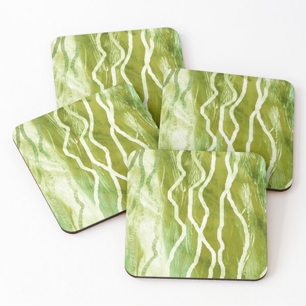 Item preview, Green Lines Seaweed Abstract I  designed and sold by Irina Sztukowski.