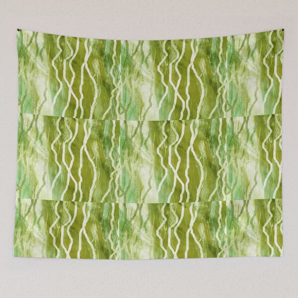 Item preview, Green Lines Seaweed Abstract I  designed and sold by Irina Sztukowski.