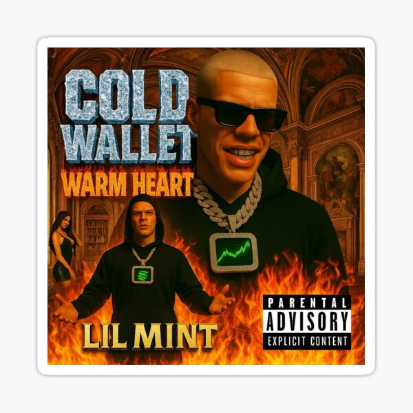 COLD WALLET WARM HEART Sticker