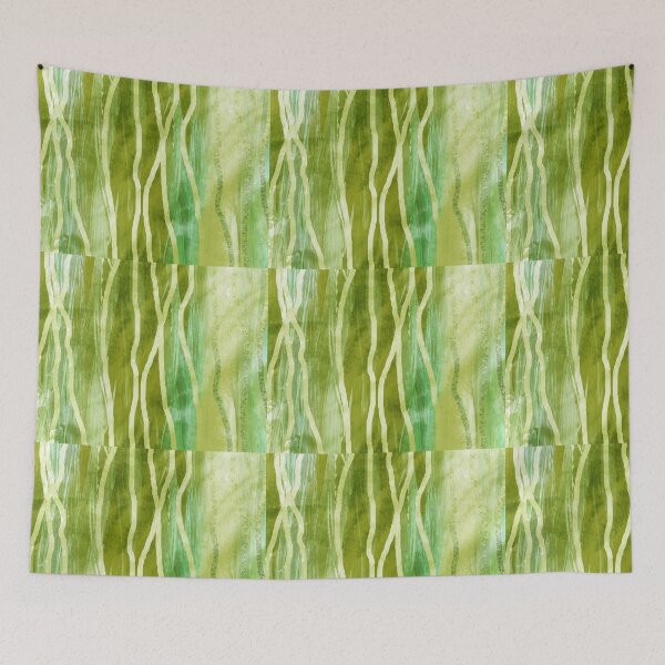 Item preview, Green Lines Seaweed Abstract II designed and sold by Irina Sztukowski.