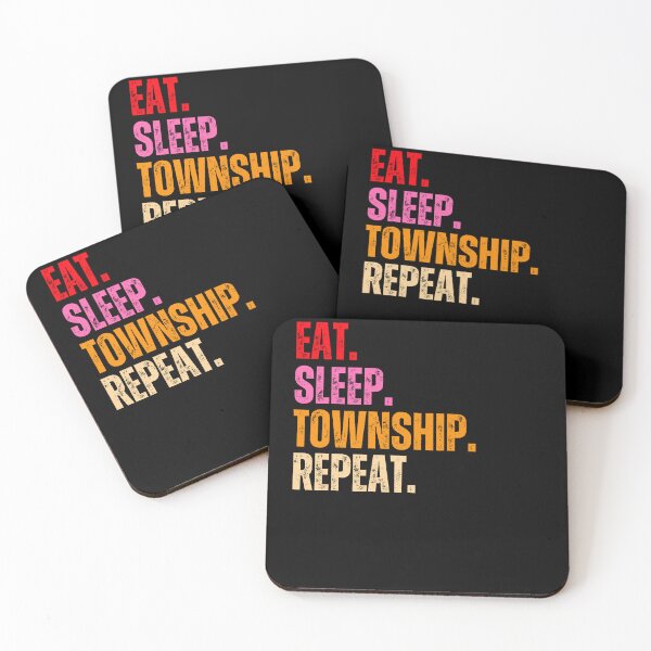 Item preview, Eat sleep Township repeat designed and sold by belladesign7.