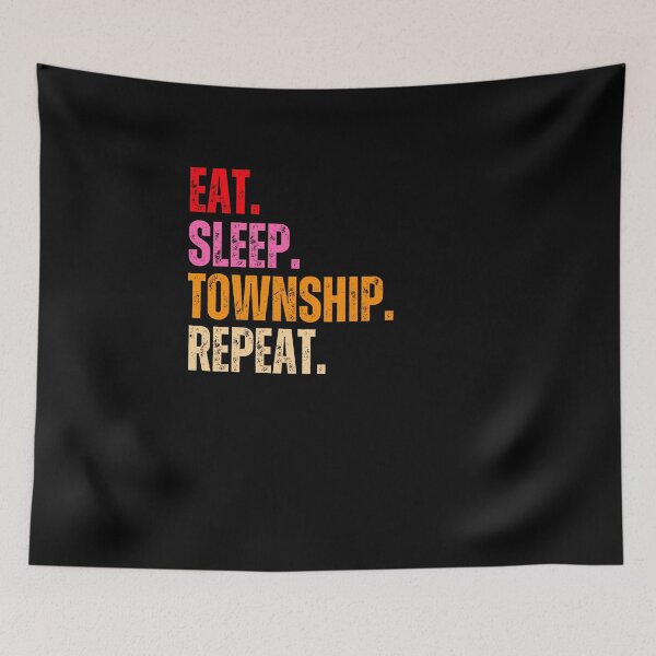 Item preview, Eat sleep Township repeat designed and sold by belladesign7.
