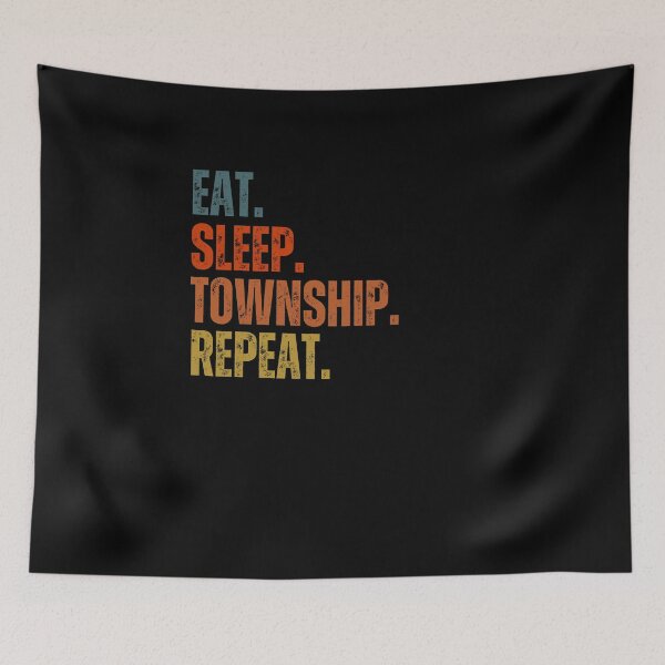 Item preview, Eat sleep Township repeat designed and sold by belladesign7.
