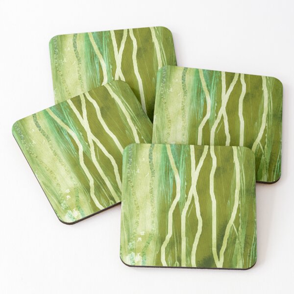 Item preview, Green Lines Seaweed Abstract V designed and sold by Irina Sztukowski.