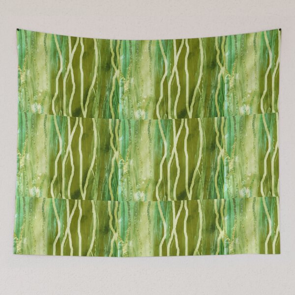 Item preview, Green Lines Seaweed Abstract V designed and sold by Irina Sztukowski.