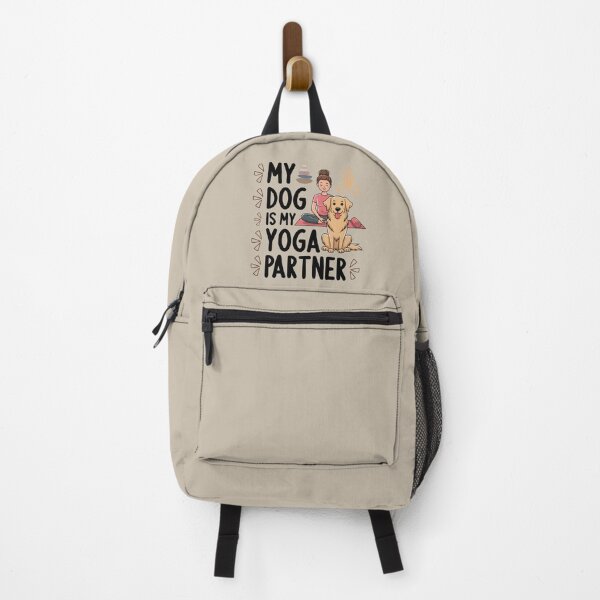 Item preview, My Dog is My Yoga Partner Softstyle T-Shirt, Dog Lover Gift, Yoga Enthusiast Tee designed and sold by CrafteeTrends.