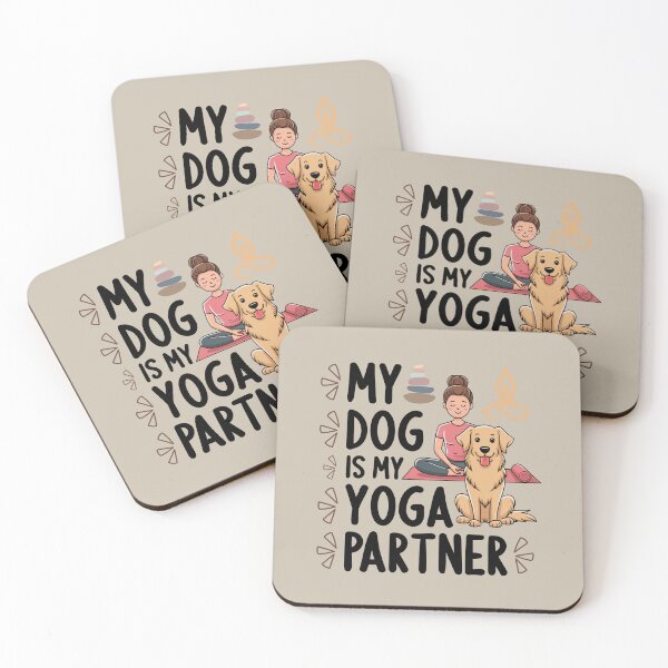 Item preview, My Dog is My Yoga Partner Softstyle T-Shirt, Dog Lover Gift, Yoga Enthusiast Tee designed and sold by CrafteeTrends.