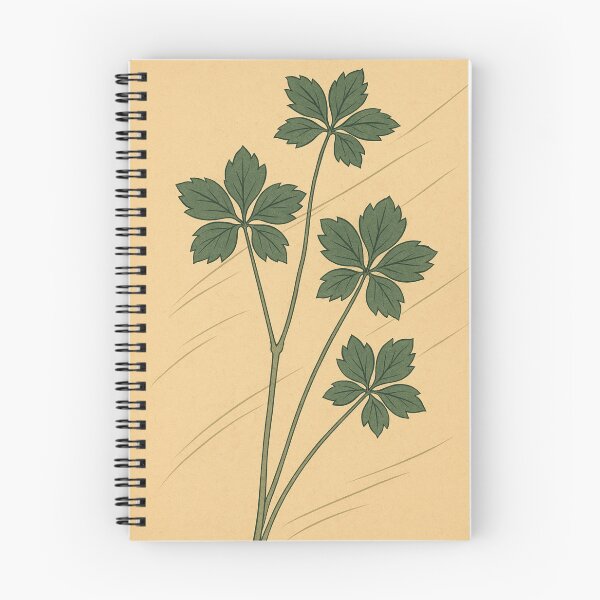 Item preview, Mitsuba – Japanese Woodblock Parsley Leaf Print designed and sold by Planthem.