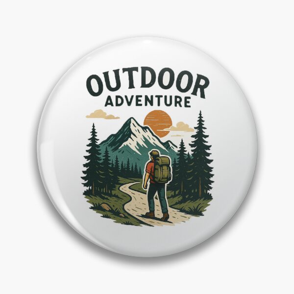 Item preview, Outdoor Adventure – Mountain Hiking Retro Design designed and sold by Krasawcew.