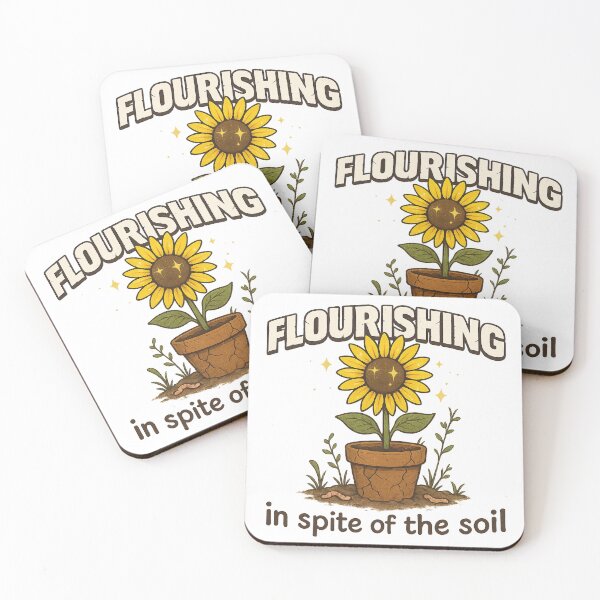 Item preview, Flourishing in Spite of the Soil – Inspiring Sunflower Growth Design designed and sold by magufalo.