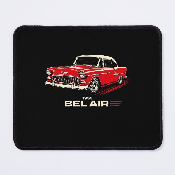 Item preview, 1955 Chevy Bel Air Red and White Classic Hot Rod Tribute designed and sold by TheArtOfCar.