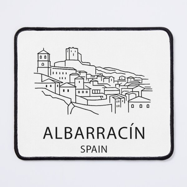 Item preview, Albarracín Spain Skyline – Minimalist Line Art Design designed and sold by pod24.