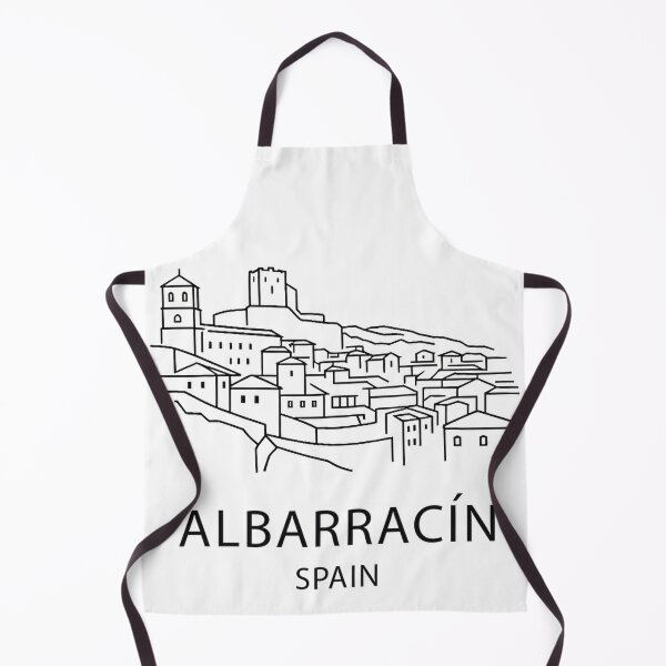 Item preview, Albarracín Spain Skyline – Minimalist Line Art Design designed and sold by pod24.