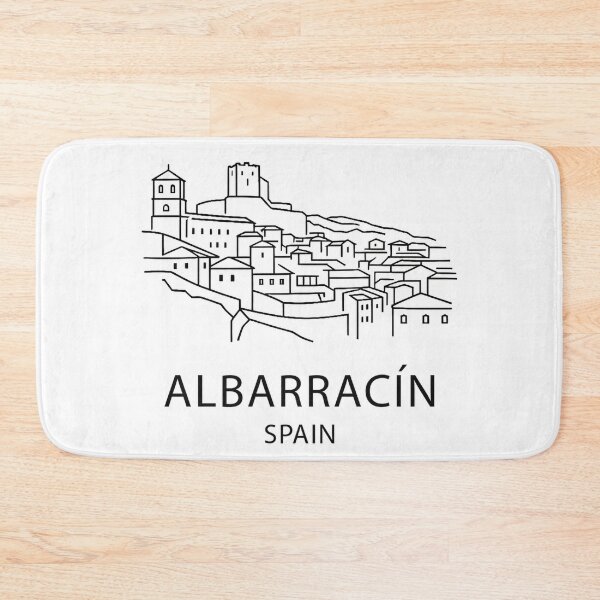 Item preview, Albarracín Spain Skyline – Minimalist Line Art Design designed and sold by pod24.
