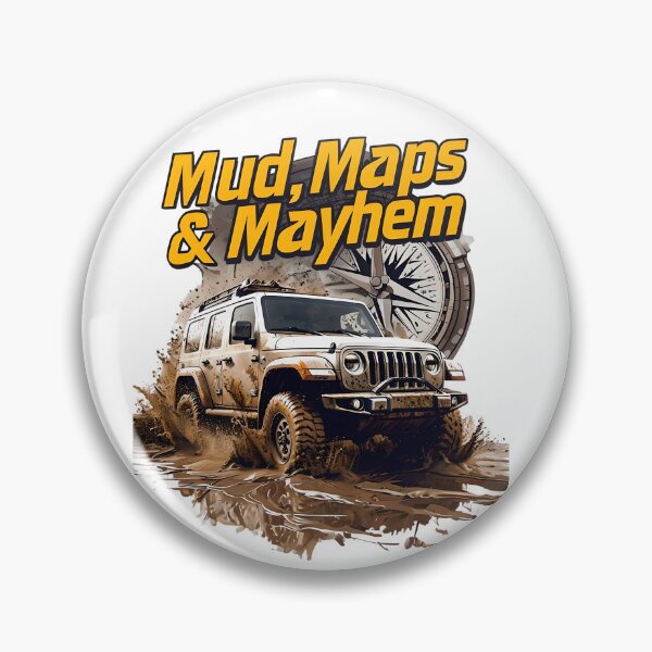 Artikelvorschau, Dynamisches Overlanding 4x4 Mudding | Schlamm, Karten & Chaos | Offroad-Abenteuer-Enthusiast entworfen und verkauft von Askews-Printing.