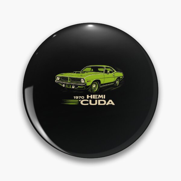 Item preview, 1970 HEMI Cuda Green Muscle Car Power Tribute designed and sold by TheArtOfCar.