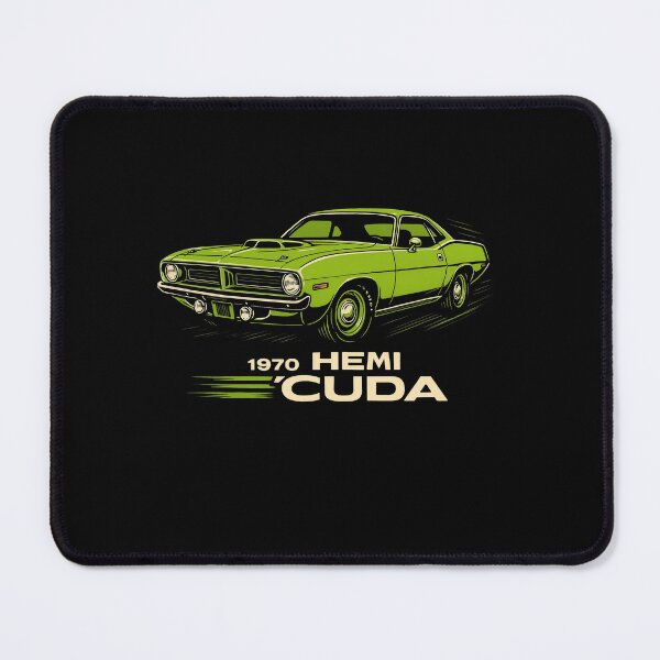 Item preview, 1970 HEMI Cuda Green Muscle Car Power Tribute designed and sold by TheArtOfCar.