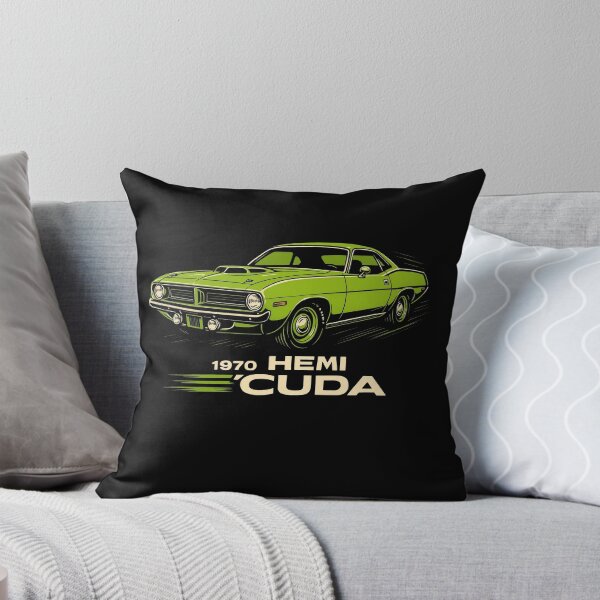 Item preview, 1970 HEMI Cuda Green Muscle Car Power Tribute designed and sold by TheArtOfCar.