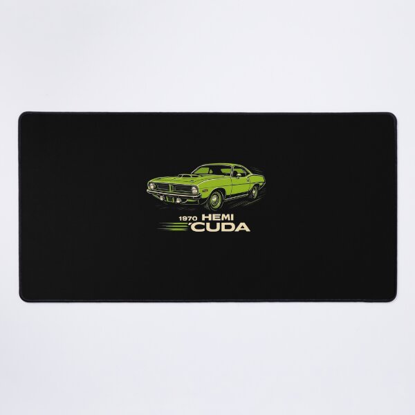 Item preview, 1970 HEMI Cuda Green Muscle Car Power Tribute designed and sold by TheArtOfCar.