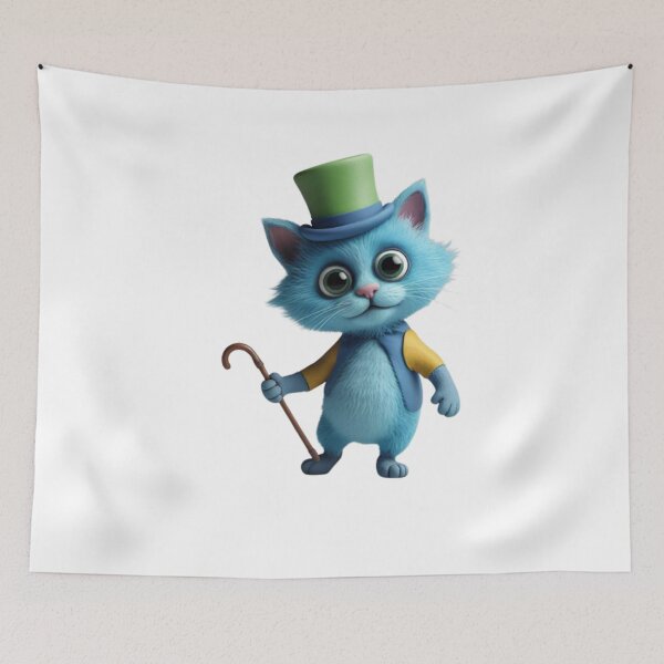 Item preview,  The Elegant Cat in the Green Hat designed and sold by zdzdesigner.