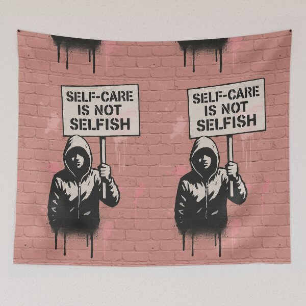 Item preview, Self-Care Is Not Selfish – Urban Street Art Statement designed and sold by Zenvo.