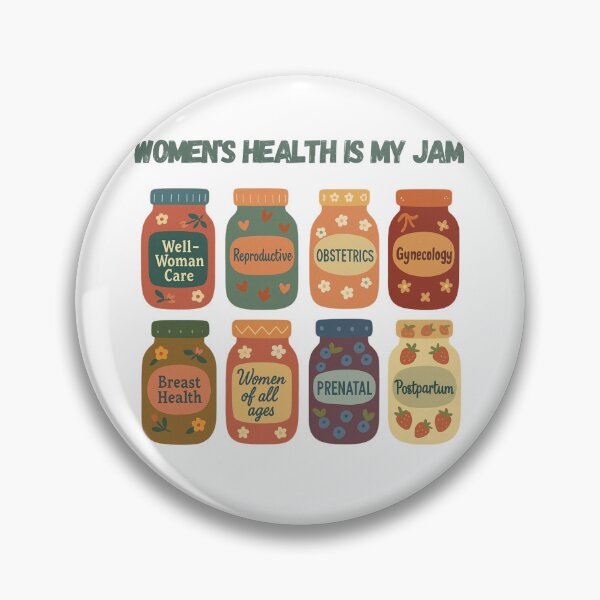 Item preview, Women’s Health Is My Jam – OB GYN, Reproductive, Prenatal, Postpartum Care designed and sold by HEI DesignPartners.