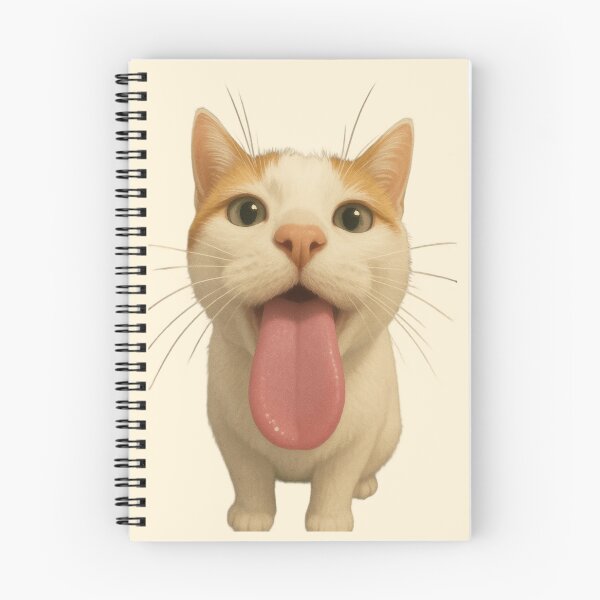 Item preview, Whiskered Cat with Pink Tongue designed and sold by TeeHatch.