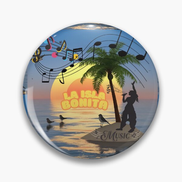 Item preview, La Isla Bonita - Lonely but full of life island on sunset designed and sold by Atarac.