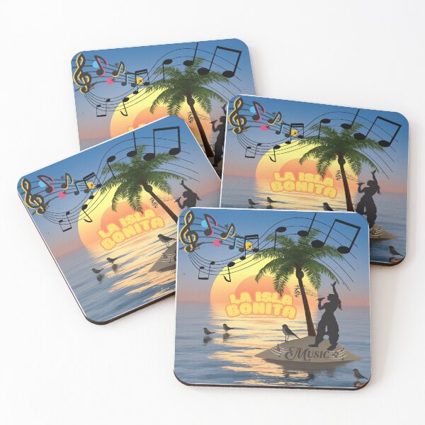 Item preview, La Isla Bonita - Lonely but full of life island on sunset designed and sold by Atarac.