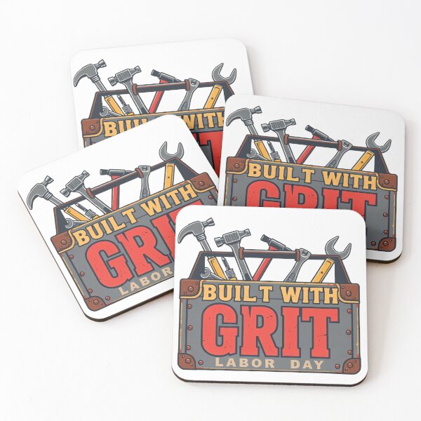 Item preview, Built with Grit – Vintage Toolbox Labor Day Design for Workers designed and sold by ARTReMi.